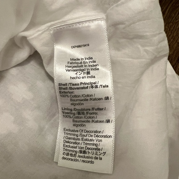 NWT Madewell Tie-Back Flutter-Sleeve Tiered Midi Dress in Soft White - Size S - Picture 8 of 11